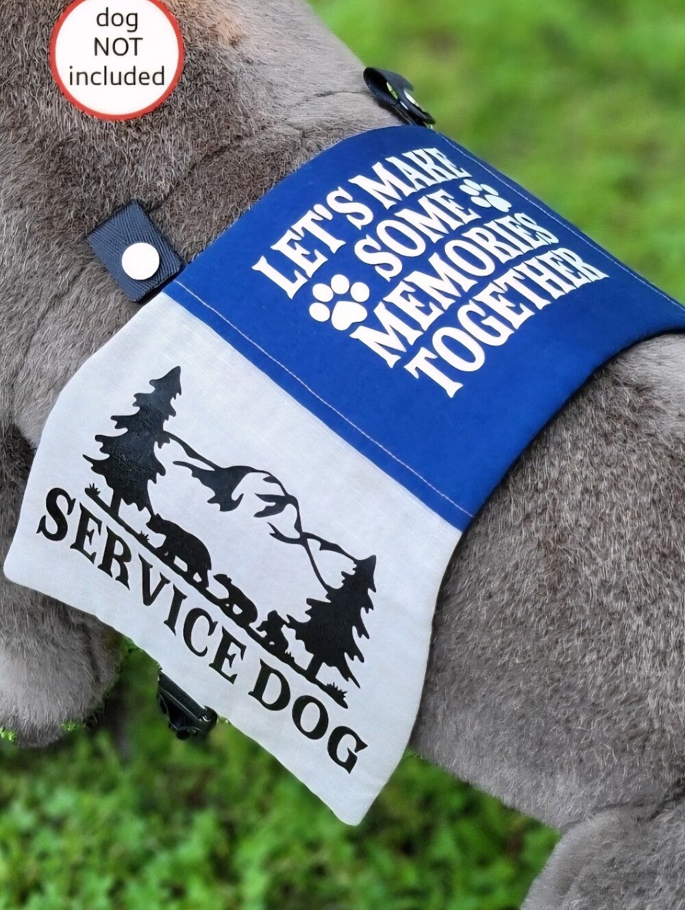 Service Dog Cape - "Let's Make Some Memories Together" Bear Themed SD gear